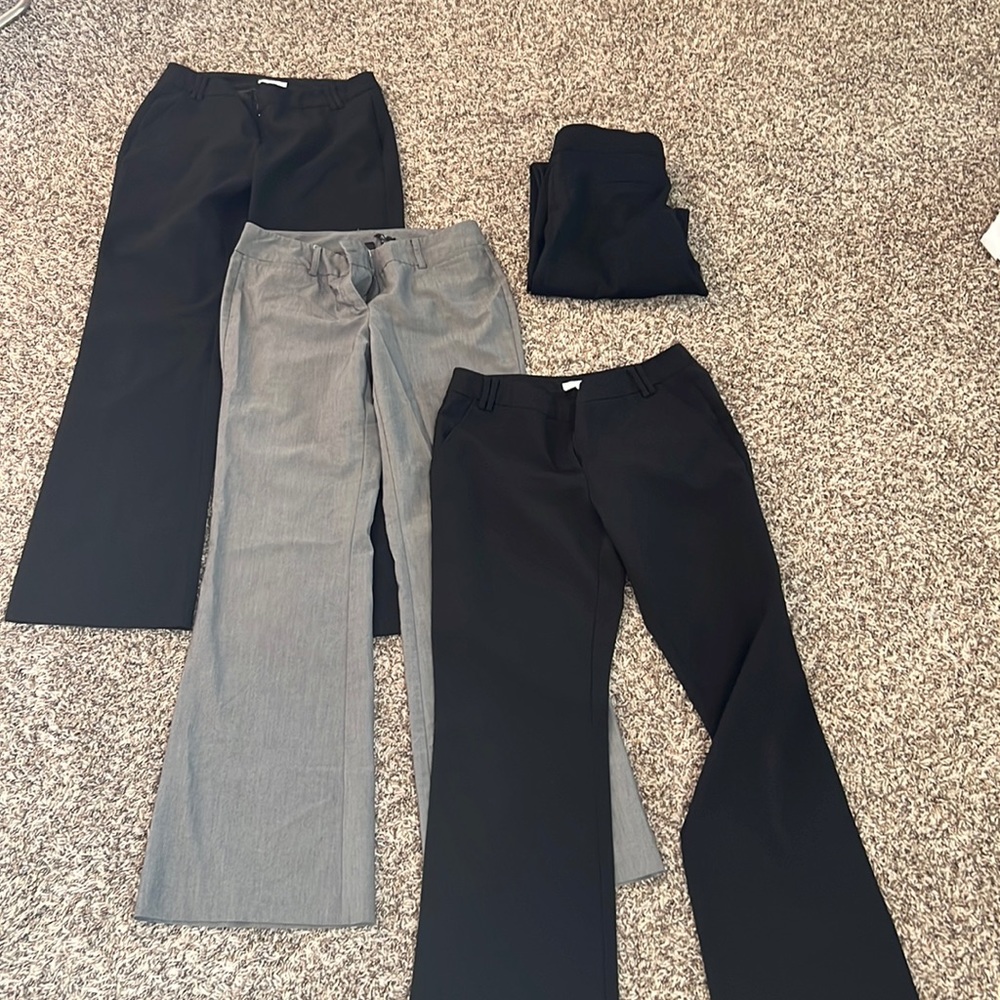 LOT OF FOUR Size 6 tall Pants. 1 SPANX 4 NY&Co